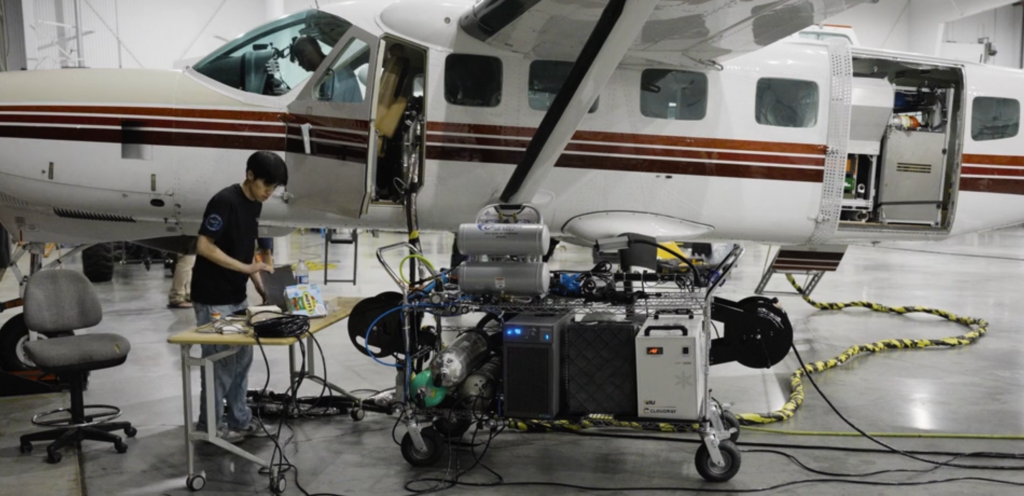 Overview Energy converts solar energy from 1.5 Transmitted to the ground from an altitude of 10,000 feet, the next step is to challenge orbiting satellites